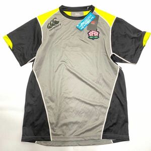 Canterbury ラグビー日本代表モデル D.A.F TECDRY桜エンブレム刺繍入り 半袖 メディアポロ Tシャツ トレーニングウェア R39003JH サイズ3L