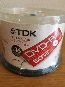 TDK DVD-R 50枚 データ用4.7G 1-16倍速 DR47PC50PU　インクジェットプリンタ対応