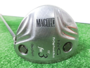 ♪MacGregor マグレガー MACTEC NVG 3W フェアウェイウッド 15°/純正 シャフト Triple Action FLEX-R G7951♪