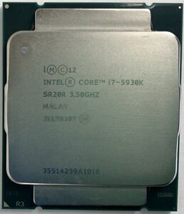 Core i7-5930K ×1枚 Intel CPU 3.50GHz SR20R 6コア 12スレッド ソケット FCLGA2011-3 デスクトップ用 BIOS起動確認【中古】【送料無料】