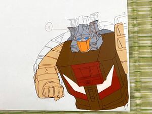 ■トランスフォーマー ザ☆ヘッドマスターズ Transformers The Headmasters クロームドーム Chromedome■セル画 動画 修正 設定 直筆原画