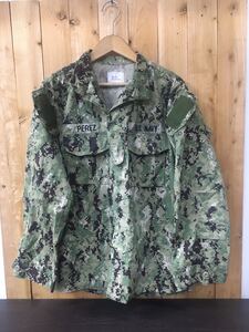 米軍実物 2013年製 Navy Working Uniform TypeⅢ ジャケット AOR2 SIZE S-L USN