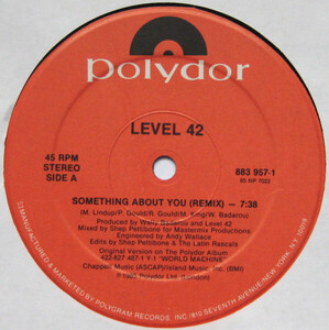 米12 Level 42 Something About You Remix 8839571 Polydor /00250