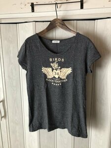 ◆Lois CRAYON/ロイスクレヨン/プリント柄入りチュニックTシャツ◆o