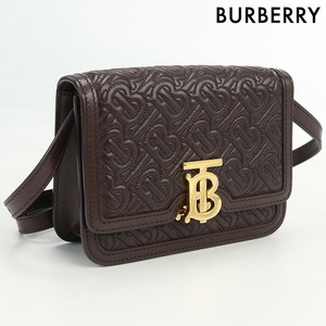 11/5はさらに+10倍 中古 バーバリー 斜め掛け ショルダーバッグ レディース ブランド BURBERRY TB ショルダーバッグ レザー ブラウン