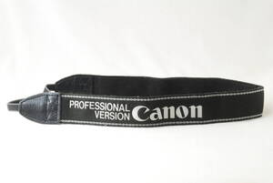 ☆レア☆Canon キヤノン プロストラップ CPS 黒色(ブラック)×銀色(シルバー)エンボス プロスト PROFESSIONAL VERSION ストラップ Strap☆