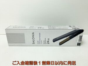 SALONIA サロニア ストレートアイロン グレー SL-004SGR 動作確認済 ヘアアイロン ケース付き 箱軽い傷みあり B01-011rm/G4