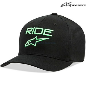 在庫あり alpinestars アルパインスターズ キャップ RIDE 2.0 HAT カラー:BLACK GREEN(1060) サイズ:L-XL