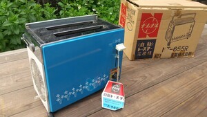 昭和レトロ ナショナル 松下電器産業 トースター 花模様 デットストック 未使用元箱保管品 通電確認ok