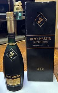 お酒 古酒 未開栓 REMY MARTIN SUPERIEUR レミーマルタン スペリオール コニャック ブランデー 箱あり。箱ダメージあり。