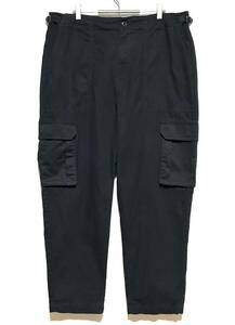 【美品】Dickies カーゴ パンツ（36）黒 ディッキーズ ワーク テーパード ワイド ルーズ シルエット ロンパン 軍パン ダック生地