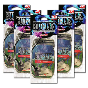 バドジャー エアフレッシュナー 5枚セット BUD JAR AirFreshener (SPACE COWBOY) 芳香剤 車 部屋 吊り下げ USA アメリカ