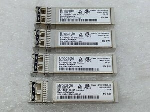 ●[4個セット] IBM純正 FCスイッチ対応 8G SFP+ GBIC モジュール Brocade 57-1000117-01 (IBM P/N:88Y6418 FRU:88Y6419)