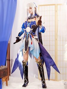 崩壊スターレイル 鏡流 の靴　コスプレウィッグ付き 衣装 イベント仮装 コスチューム 衣装