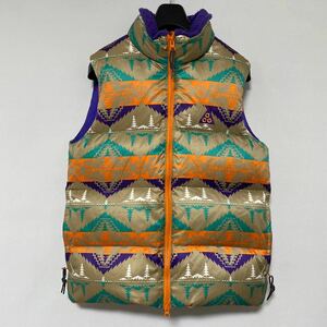 美品 名作 Nike acg ジョセフ ネイティブ 柄 ダウン ベスト S ナイキ Pendleton ペンドルトン 柄 down vest ボア