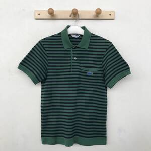 CHEMISE LACOSTE EXCLUSIVE EDITION ケミスラコステ フレンチラコステ メンズ ボーダー柄 半袖ポロシャツ 良品 size 2