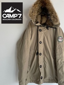 CAMP７　マウンテンコート　サイズM　ベージュ　0155