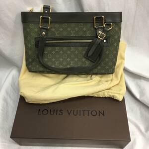 【美品】LOUIS VUITTON ルイヴィトン モノグラム ミニ ルシーユ PM TSTカーキ M92682 色焼けあり