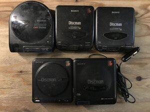 SONY D-601 D-33 他 ソニー CDプレーヤーディスクマン Discman 5点セット◆ジャンク品 [0837MP]