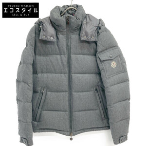 MONCLER モンクレール グレー モンジュネーブル 国内正規 ダウンジャケット グレー 2 ジャケット ウール メンズ 中古