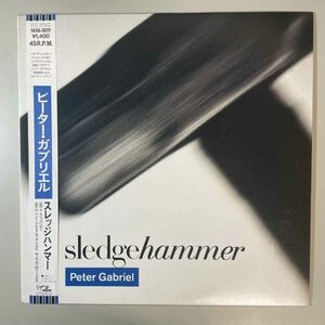 35470★美盤【日本盤】 Peter Gabriel / Sledgehammer ※帯付き★12inch 45回転