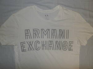 ★処分値下げ！シルバー×プラチナ プリント柄★JPN正規品★A/X アルマーニ ARMANI EXCHANGE★短袖 Tシャツ M～L★