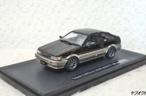 エブロ トヨタ カローラ レビン 1600 GTV with alloy wheel 1/43 ミニカー ブラック/シルバー