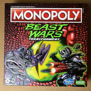 Monopoly Transformers Beast Wars Edition Board Game By Hasbro, NEW Sealed 2022 海外 即決