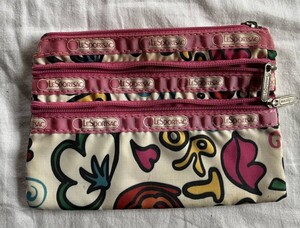 レスポートサック LeSportsac ポーチ　カラフル　中古