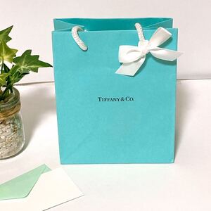 ティファニー「TIFFANY&Co.」ミニショッパー アクセサリー箱サイズ 現行 (3959) 正規品 付属品 ショップ袋 ブランド紙袋 折らずに配送 