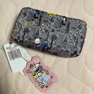 新品 レスポートサック サンリオ Hello Kitty ハローキティ・シティ RECTANGULAR COSMETICポーチ キキララ ポチャッコ バツ丸 NY柄