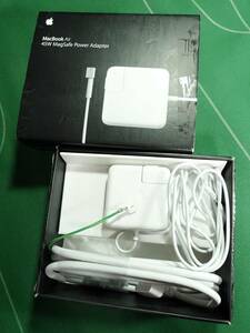 ▼Apple 純正 MacBook Air AC電源アダプター MacBook Air 45W MagSafe Power Adapter ほぼ未使用!!!▼