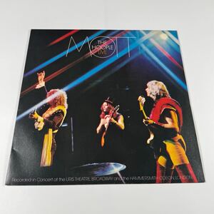 Mott The Hoople Live　j1　モット・ザ・フープル　LP盤　レコード　現状品　