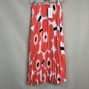 marimekko unikko ウニッコ プリーツ ロング スカート S マリメッコ