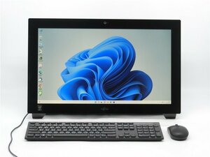 カメラ内蔵/中古/WIN11/新品無線KB＆マウス/新品SSD512GB/8GB/21型/4世代i7/FMV　WH77/M一体型　MSoffice2021搭載　