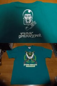 未使用 arktz限定別注モデル キン肉マン ウォーズマン パンクドランカーズ punkdrunkers コラボ Tシャツ XXL パロスペシャル 緑 3L