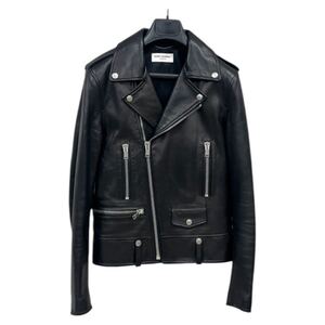 SAINT LAURENT PARIS サンローラン パリ 16SS エディ期 L01 羊革 クラシックモーターサイクル ダブルライダースジャケット 397290 Y5YA1 