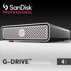 ☆新品同様【SanDisk】G-DRIVE /4TB/USB-C/3.2Gen1/超高速ハードディスク/HDD/APPLE Mac/映像クリエイター/映像編集/YouTuber/A☆