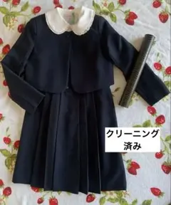 極美品✿キャサリンコテージ✿ アンサンブルスーツ　濃紺　受験　面接　卒業式　卒服