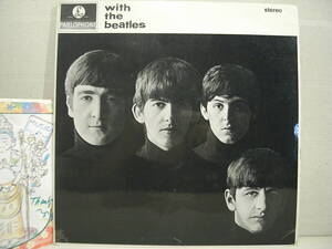 BEATLES[With The Beatles]レアstereo YEX 110-2、YEX 111-2折り返しジャケ結構な美品