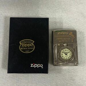 Q222-S3 ◎ ZIPPO ジッポー オイルライター LIMITED EDITION WINDY ウインディ 時計 喫煙グッズ 箱付き 1311594