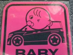 ★E52　エルグランド　車種別赤ちゃんステッカー　ＢＡＢＹｉｎＣＡＲ