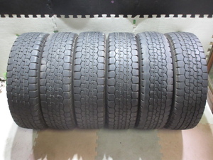 中古タイヤ　195/75R15　109／107L LT ダンロップ　SPLT21 M　7.5～8ｍｍ　6本セット