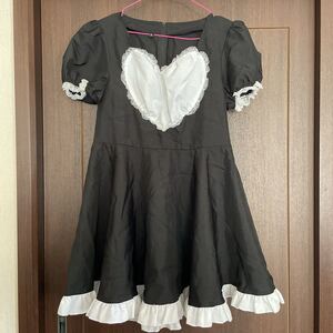 コスプレ　コスチューム　可愛いメイド服風　ハート　2Lサイズ　ハロウィン