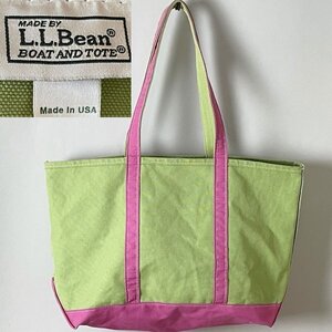 ★【USA製 90s ビンテージ】名作 L.L.Bean LLビーン BOAT AND TOTE ボート アンドトート オールド ロングハンドル キャンバス トートバッグ