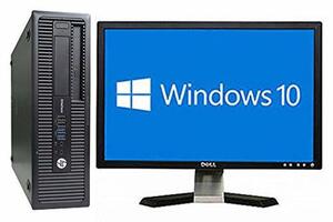 【中古】 hp デスクトップパソコン EliteDesk 800 G1 SFF 液晶セット Windows10 64bi