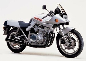 スズキ GSX1100S（SZ） 刀 カタナ KATANA 1982年 絵画風 壁紙ポスター 特大A1版830×585mm （はがせるシール式）001A1