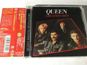 【ピクチャー・レーベル】デジタル・リマスター国内盤帯付CDベスト18曲/QUEEN/クイーン/グレイテスト・ヒッツ ＋ボーナス1曲 