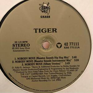 ■ TIGER / Nobody move ■ 1993年 盤質良好 HipHop DJにはRemixもカッコいい！