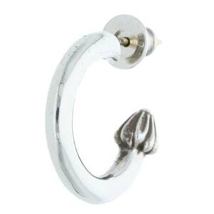 クロムハーツ Chrome Hearts HOOP PLAIN/プレーンフープ シルバーピアス 中古 OM10